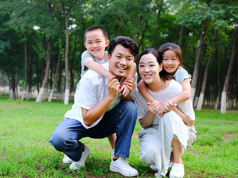 Family at the park