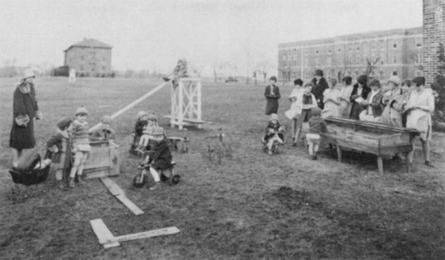 CDL preschoolers playing in the 1920s
