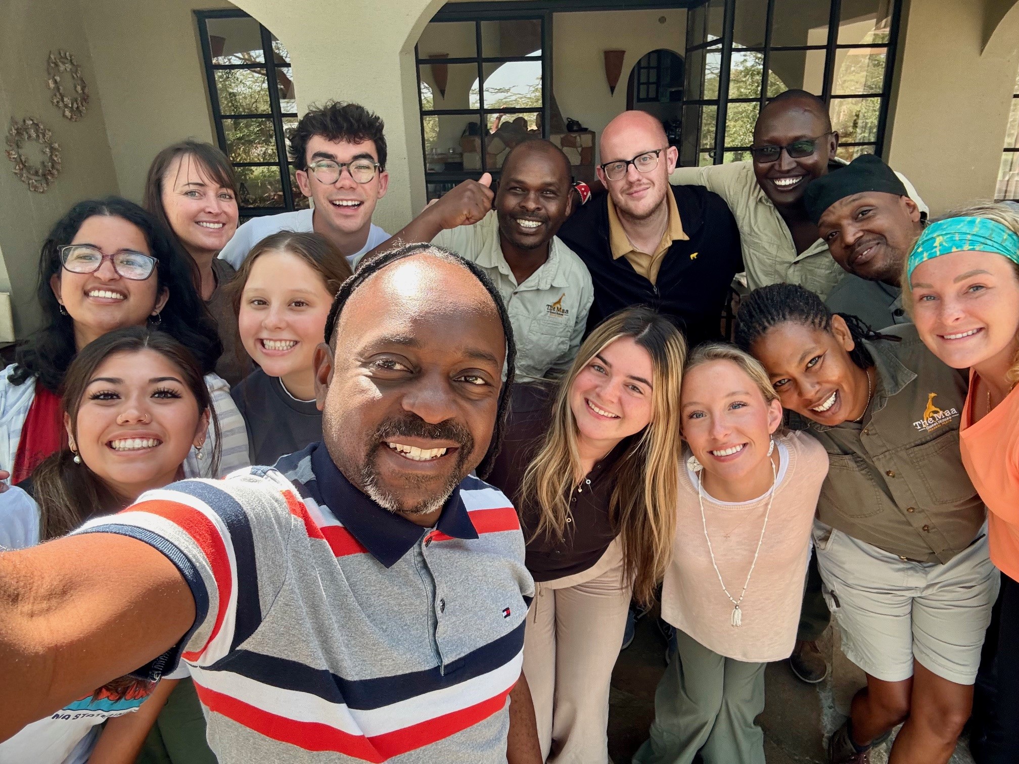 Group photo in Kenya