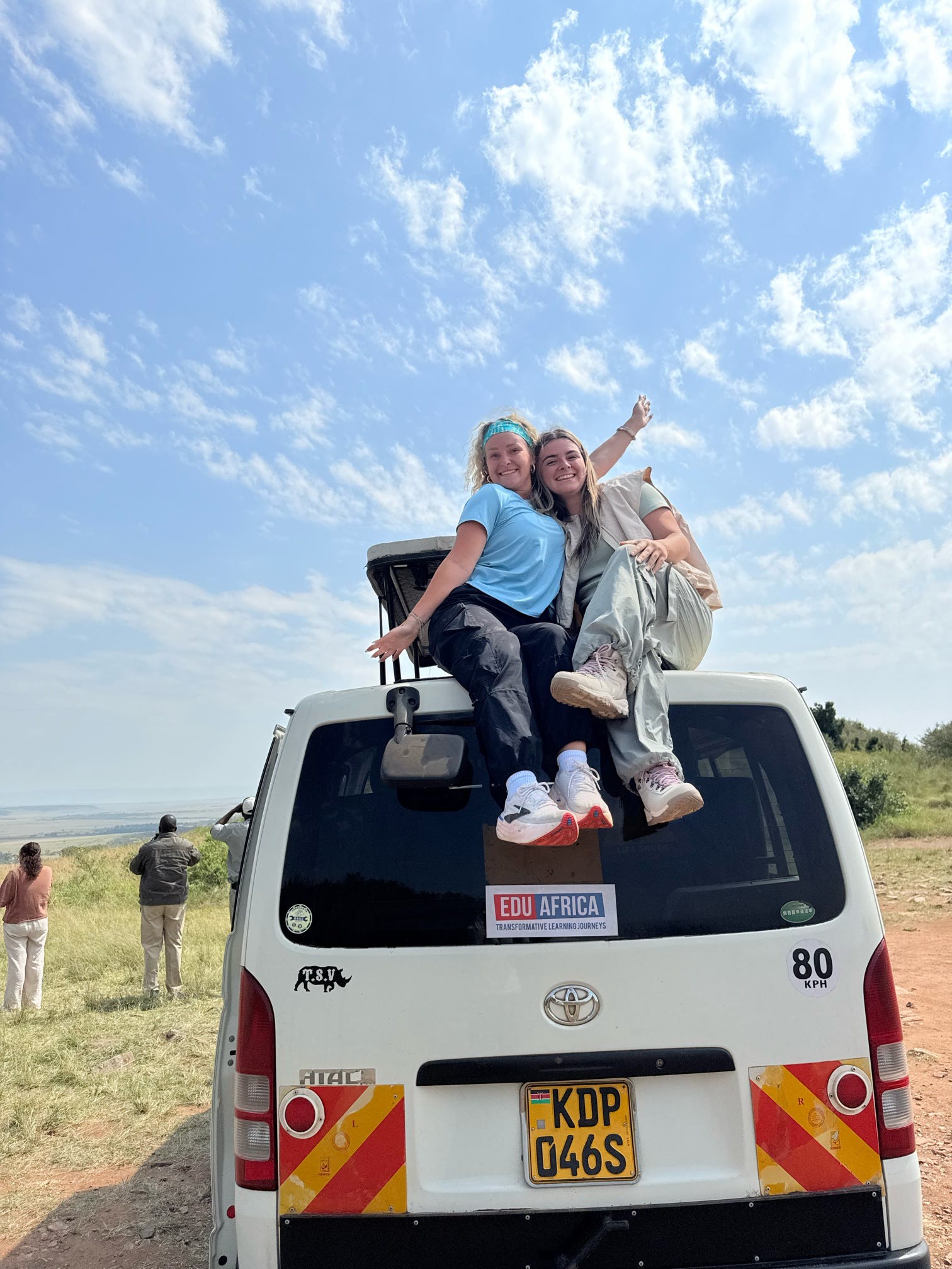 Students on safari in Kenya